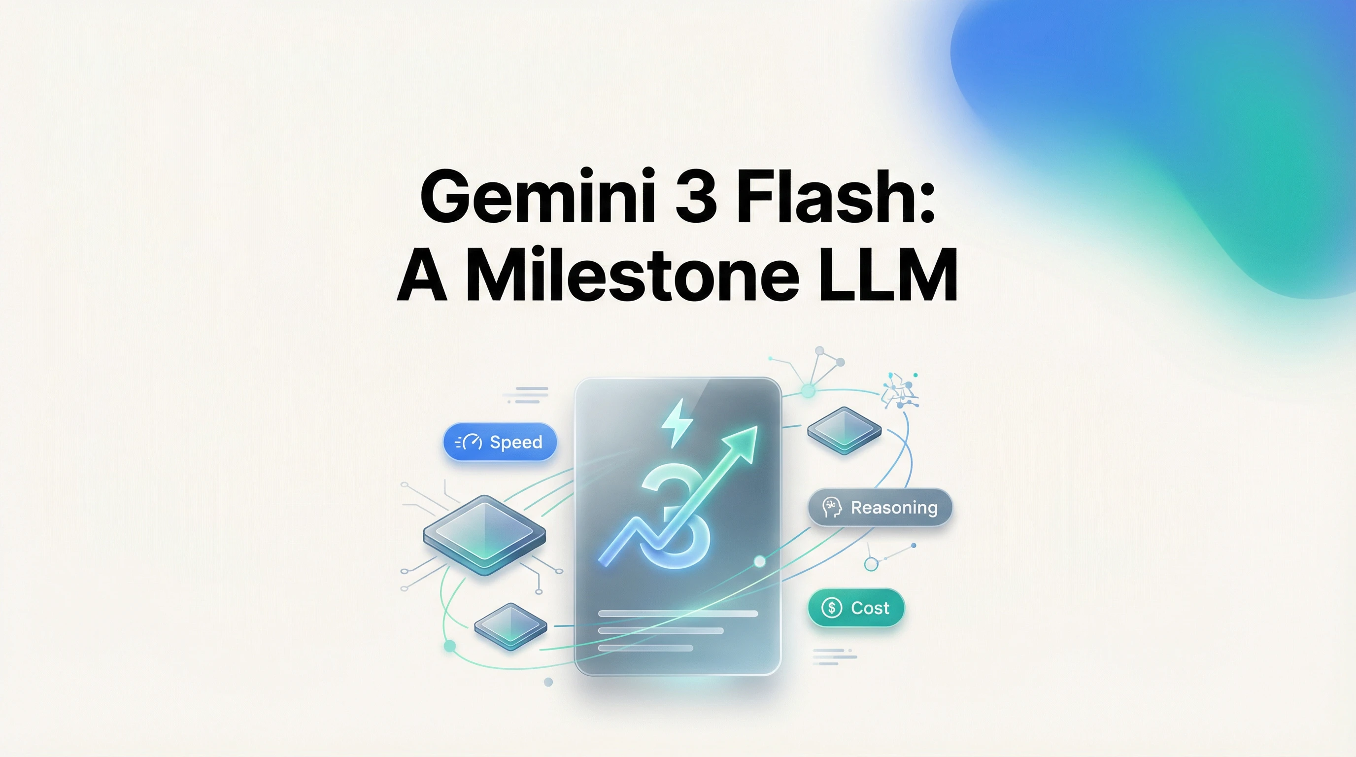 Create a three-slide deck that meets the following requirements.
Page 1:
Main Headline: “Milestone LLM:Gemini 3 Flash”
Page 2:
Main Headline: “What's actually different”
Three blocks:
⚡ Speed
• ~3× faster responses
• Built for real-time interaction
🧠 Reasoning
• Near-Pro level thinking
• Multi-step, structured reasoning
💸 Cost
• Lower token cost
• Scales in production
Page 3:
Main Headline: “Where flash wins”
Two columns:
For users
• AI search & Q&A
• Personal assistants
• Planning & decisions
For builders
• Real-time copilots
• AI agents & workflows
• Multimodal understanding